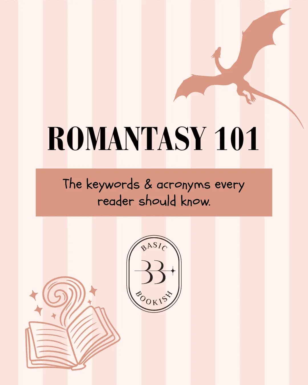 Romantasy key words and acronyms - slide 1